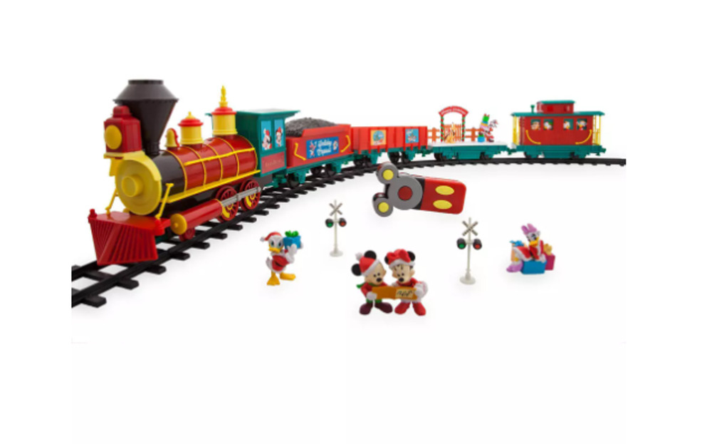 Mickey Mouse and Friends Christmas Remote Control Train Set Disney NEW OPEN BOX